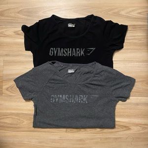 BUNDLE Gray and black Gymshark shirts (fitted)